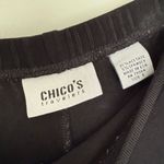 Chico's Chico’s Travelers Women’s 1 Black Slinky Stretchy Wide Leg Pants Photo 1