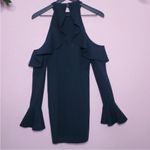 Free People  Sweet Talk Black Off The Shoulder Mini Dress S Photo 8