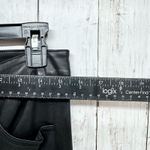 ZARA Pant Women Size 8 Black Faux Leather High Rise Straight Zip Fly Pockets NWT Photo 4