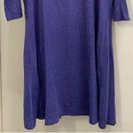 Eileen Fisher  purple dress XS 100% linen scoop neck Beautiful versatile RARE HTF Photo 3