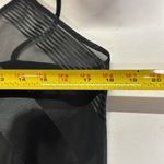 Black sheer silky asymmetrical M nightgown chemise sexy pajamas slinky vintage Size M Photo 10