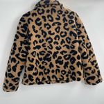 APPARIS Animal Print Leopard cheetah Faux Fur Fleece Teddy Jacket size xs Tan Photo 8