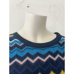 Missoni for Target Women's Large Blue Chevron Tunic Dress Retro Groovy Knit Photo 6