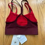Fabletics NWT Sports Bra Red Wireless Pullover Stretch Size XS Photo 3