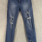 Simple Society ‎ Jeans Women 9/29 Mid Rise Distressed Skinny Denim Pants Photo 0