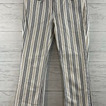 Pilcro High Rise Boot Cut Striped Pants Size 26 White Photo 0