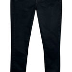 frame denim FRAME SZ 26 Le Skinny de Jeanne Jeans Noir Coated Stretch Mid-Rise Zip-Fly Black Photo 0