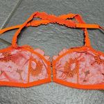 Savage X Fenty Perfect Poppies Lace Bralette Small Pink Orange Romantic Delicate Photo 12