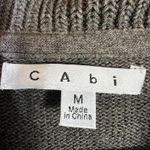 CAbi  Cozy Duster Cardigan Womens M Brown 100% Cotton Shawl Neckline Old Money Photo 4
