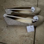American Eagle by Payless Glittery Gold Flats Silver Size 5 Photo 1