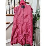 Mossimo Womens Pink Polyester Notch Collar Long Sleeve Belted Coat Jacket Small Photo 8