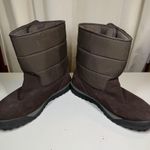 Lands' End Womens Brown Casual Suede 394102 Mid Calf Winter Boots Size 8 B Photo 3
