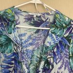 Blue Island  tropical dress small ruffle v neck elastic waist line Photo 3