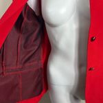 R&K Originals Vintage Cropped Red Power Blazer Size 12 Photo 5