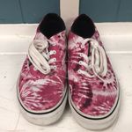 Vans ‎ Classic Men’s 4 Women’s 5.5 Dark Pink Tie Dye Lace Up Sneaker Skate Shoes Photo 1