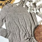 Nine Britton  Stitch Fix Billie Tie Front Brushed Knit Long Sleeve Top Photo 7