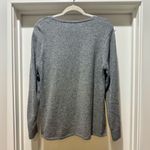 J.Jill Women’s Gray Sweater M | Silk Blend | Pinstripe Side Insets | Soft Knit Size M Photo 7