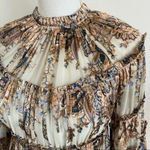 Zimmermann  • Ladybeetle Silk Blend Ruffle Tiered Blouse Rare Photo 1