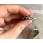 Kendra Scott  Carla Silver & Grey Green Watercolor Stone Drop Earrings Photo 3