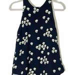 ALC Frank ALC Silk Floral Navy Sleeveless Tank Blouse Size Small Photo 0