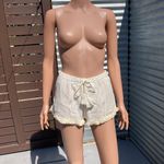 Seafolly Lace Shorts Cream Size XS Photo 6