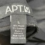 Apt. 9  Basic Black Knit Maxi Skirt Stretch Side Slit Size L Large Photo 2