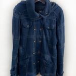 Hurley Winchester Blue Plaid Hooded Flannel Jacket Photo 1