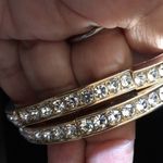 Badgley Mischka 2  Gold & Crystal Stretch Bracelets Photo 1