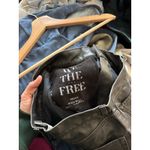 Free People  Misha Vegan Leather Black Barrel Pants Size 26 Photo 7