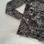 AFRM Leopard Print Women's Top Black Size XS Photo 2