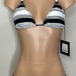 Norma Kamali New.  striped bikini. Retails $240. Small Photo 0