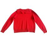 St. John Sport Red Pullover Sweater Anchor Embroidered Wool Size Medium Women's Photo 7