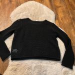 Full Tilt  Sweater Size XL Open Knit Black Tilly's Womens‎ Photo 5