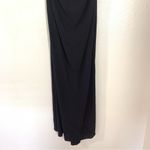 Badgley Mischka  Black Ruched Strapless Sweetheart Floor Length Formal Gown Sz 10 Photo 2