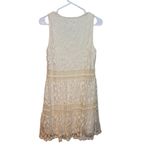 Altar'd State  Dress Womens Small cream Floral Embroidered Coastal CowGirl Photo 1