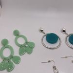 Dress Up Lot Of 4 Fun Women’s Costume Earrings Pierced Dangle Drop  Photo 9