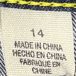 DKNY Jean Shorts Sz 14 Dark Wash Cutoffs Stretch Denim Jorts Beachy Coastal Photo 3