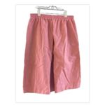 Blair Women's Size 12 Pink Pleated Pull-On Gaucho shorts Photo 1
