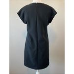 Brass Cap Sleeve VNeck Mini Dress Black Size Small Photo 2