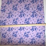 Lands' End  Floral Maxi Dress Size XL Purple V-Neck Soft Stretch Lounge Resort Photo 11