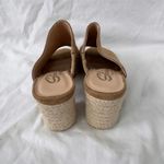 sbicca Brown Slip On Clog Chunky Wedge Heels Size 9 Photo 4