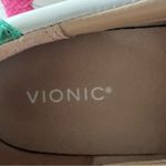 Vionic  Simasa White Leather Sneakers Women’s size 11 Pink Green Snakeskin‎ Trim Photo 7