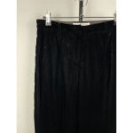 Armani Exchange Vintage Black Velvet Velour Slack Trouser Pants Size 0 Photo 1