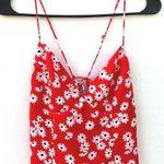 BriDGE Womens medium red Sleeveless Floral strappy spring sleeveless sun dress Photo 2