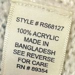 Ultra Flirt  White V-Neck Sweater with Colorful Sleeve Stripes Photo 4