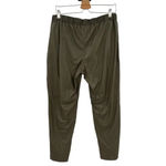 Ottod'Ame Military Green Faux Leather Jogger Pants Size 46 / US 10 Photo 6