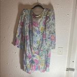 Floral Pastel Mini Dress Pink Size M Photo 6