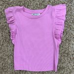 ZARA pink ruffled top size s! Photo 0