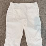 Chico's Chico’s Mid Rise Straight Leg Pants in White Coastal Casual Beachy Size 6 Small Photo 5