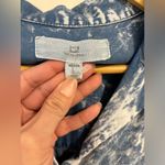 Thread & Supply Blue Acid Wash Tie Dye Short Sleeve V Photo 3